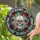 Human Skull Red Roses Thorny Vines Tiffany Glass Style Stained Glass Intricate Mosaic Stained Glass Suncatcher - 2