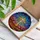Glowing Cross Golden Rays Stained Glass - Tiffany Style Sky Mosaic Jewel Tone Art Stained Glass Suncatcher - 3