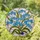 Blue Forget-Me-Not Flowers Stained Glass Tiffany Style Mosaic Window Decor Garden Gift Stained Glass Suncatcher - 1