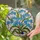 Blue Forget-Me-Not Flowers Stained Glass Tiffany Style Mosaic Window Decor Garden Gift Stained Glass Suncatcher - 2