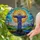 Jesus Christ Stained Glass Tiffany Art - Radiant Sun Hills Seascape Lighthouse Scene Stained Glass Suncatcher - 2