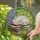 Sleeping White Cat Tiffany Stained Glass, Books Hydrangea Flowers, Green Foliage Art Stained Glass Suncatcher - 2