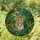 Majestic Leopard Jungle Stained Glass Suncatcher - Tiffany Style Blue Eyes Forest Canopy Art - 1