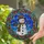 Cheerful Snowman Stained Glass Mosaic - Tiffany Style Winter Sky Holiday Home Decor Gift Stained Glass Suncatcher - 2