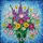 Tiffany Style Stained Glass Spring Flowers Bouquet 'MAMA' Script - Mother's Day Gift Stained Glass Suncatcher - 5