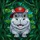 Detailed Baby Hippo Red Baseball Cap Tiffany Stained Glass Glowing Intricate Wildlife Mosaic Art Stained Glass Suncatcher - 5