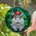 Detailed Baby Hippo Red Baseball Cap Tiffany Stained Glass Glowing Intricate Wildlife Mosaic Art Stained Glass Suncatcher - 2