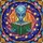 Alien Reading Emerald Book Galaxy Stained Glass Art - Tiffany Style Cosmic Home Decor Gift Stained Glass Suncatcher - 5