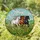 Three Galloping Horses Tiffany Style Stained Glass White Chestnut Black Green Hills Sky Stained Glass Suncatcher - 1