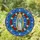 Virgin Mary Devotional Christian Stained Glass, Tiffany Style Rose Wreath Mosaic Stained Glass Suncatcher - 1