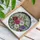 Tiffany Style Stained Glass Multi-Petal Flower Clematis Bloom Jewel Tone Edge-to-Edge Mosaic Stained Glass Suncatcher - 3