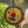 Red Rose Books Candle Stained Glass Art - Tiffany Style Glowing Mosaic Design Stained Glass Suncatcher - 2