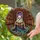 Stained Glass Ghost Reading Ancient Book Library - Mystical Energy Mosaic Window Art Gift for Readers Stained Glass Suncatcher - 2