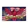 Red Cardinal American Flag 1776-2026 - USA 250th Anniversary Patriotic Commemoration Doormat - 3