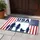 USA 250 Years Strong Family Silhouette - Distressed American Flag Anniversary Doormat - 5