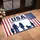 USA 250 Years Strong Family Silhouette - Distressed American Flag Anniversary Doormat - 4