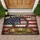 Distressed American Flag 1776-2026 Crown Thorns One Nation Under God 250th Anniversary Doormat - 1