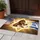 Patriotic Lion Dove Lamb Star of David American Israeli Flag - Unity Peace Symbolism Doormat - 5