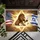 Patriotic Lion Dove Lamb Star of David American Israeli Flag - Unity Peace Symbolism Doormat - 6