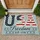 USA Flag Letters Freedom EST. 1776 Patriotic - 250th Anniversary 1776-2026 Independence Day Doormat - 1
