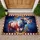Stained Glass Patriotic Cow Butterfly, Stars & Stripes - USA 250th Anniversary 1776-2026 Doormat - 1