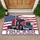 Patriotic Semi-Truck American Flag TRUCKER - USA 250th Anniversary 1776-2026 Celebration Doormat - 1