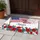 Waving American Flag "America" 1776-2026 Floral - USA 250th Anniversary Patriotic Design Doormat - 5