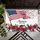 Waving American Flag "America" 1776-2026 Floral - USA 250th Anniversary Patriotic Design Doormat - 6