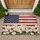 Distressed American Flag Daisies 1776-2026 - USA 250th Anniversary Independence Day Doormat - 1
