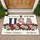 Distressed USA 250th Anniversary 1776-2026 - Floral Daisies Garland Faith Freedom Doormat - 1