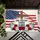Cross American Flag 'One Nation Under God' Floral Wreath - USA 250th Anniversary 1776-2026 Doormat - 6