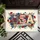 Patriotic USA Flag Letters 1776-2026 - Floral Poppies 250 Years of Freedom Celebration Doormat - 6