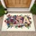 Patriotic USA Flag Letters 1776-2026 - Floral Poppies 250 Years of Freedom Celebration Doormat - 1