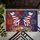 Stained Glass American Flag Butterfly 1776-2026 - USA 250th Anniversary Patriotic Doormat - 6