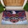 Bald Eagle American Stained Glass 1776-2026 USA 250th Anniversary Patriotic Heart Shield Doormat - 1