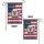 Bald Eagle American Flag USA Map 250th Anniversary (1776-2026) Semiquincentennial Garden Flag - 4