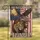 Bald Eagle American Flag Lion Jesus Christ Crosses 'God Bless America' 1776-2026 USA 250th Anniversary Garden Flag - 1