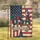 Floral USA Flag 250th Anniversary (1776-2026) - Liberty & Freedom Patriot Design Garden Flag - 1