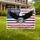 Bald Eagle American Flag Police Shield - USA 250th Anniversary Freedom & Honor 1776-2026 Yard Sign - 1