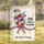 Patriotic Floral American Flag Bouquet - USA 250th Anniversary 1776-2026 Blessings Garden Flag - 1