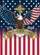 Bald Eagle American Flag Golden Cross 1776-2026 - USA 250th Anniversary Patriotic Garden Flag - 6