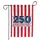 Bold 250th Anniversary American Flag Stripes 1776-2026 Independence Day Celebration Garden Flag - 3