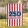 Bold 250th Anniversary American Flag Stripes 1776-2026 Independence Day Celebration Garden Flag - 1