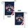 Crossed Betsy Ross 50-Star American Flags - USA 250th Anniversary Freedom Art Garden Flag - 4