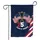 Crossed Betsy Ross 50-Star American Flags - USA 250th Anniversary Freedom Art Garden Flag - 3