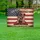 Rugged Cross American Flag Military Boots - God Bless America 250th Anniversary (1776-2026) Yard Sign - 5
