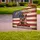 Rugged Cross American Flag Military Boots - God Bless America 250th Anniversary (1776-2026) Yard Sign - 3