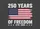 Distressed American Flag 250 Years Freedom 1776-2026 - USA 250th Anniversary Independence Day Yard Sign - 6