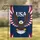 Bald Eagle USA American Flag Patriotic - National Pride Gift for Veterans & Fathers Garden Flag - 1