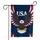 Bald Eagle USA American Flag Patriotic - National Pride Gift for Veterans & Fathers Garden Flag - 3